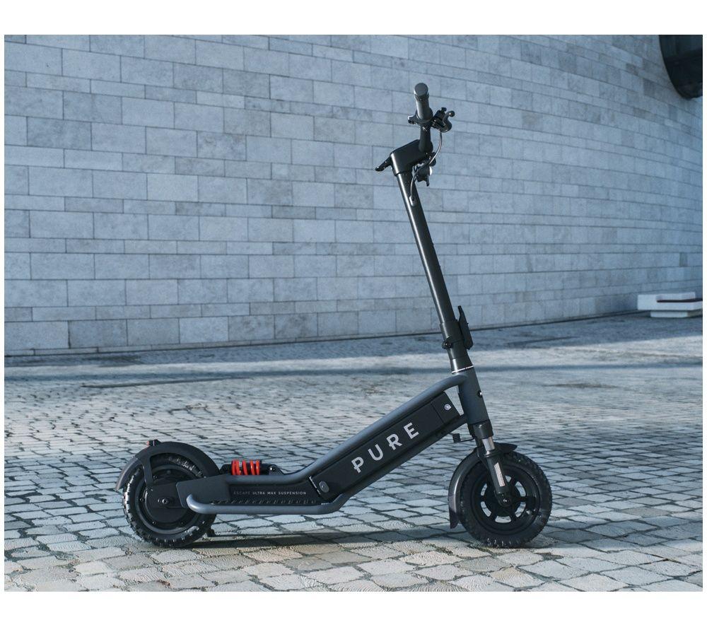 PURE ELECTRIC Pure Escape Ultra Max Suspension Electric Scooter - Metallic Grey image number 2 of 6
