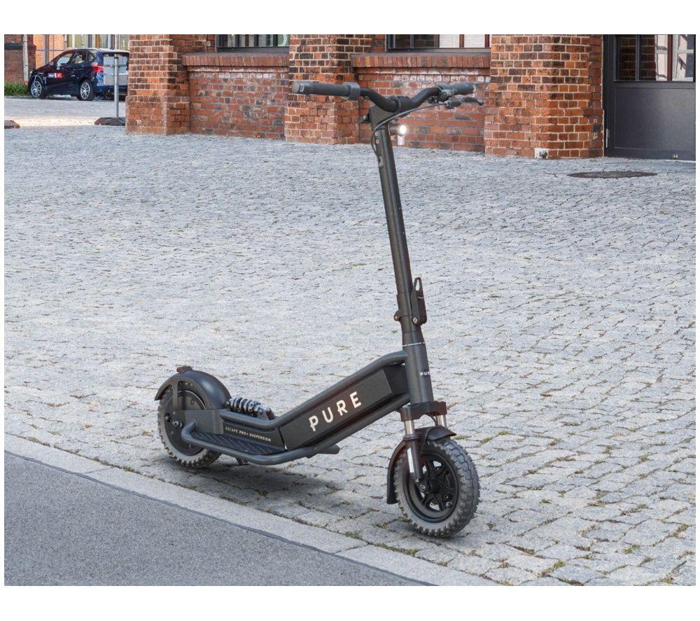 PURE ELECTRIC Pure Escape Pro+ Suspension Electric Scooter - Metallic Grey image number 2 of 6