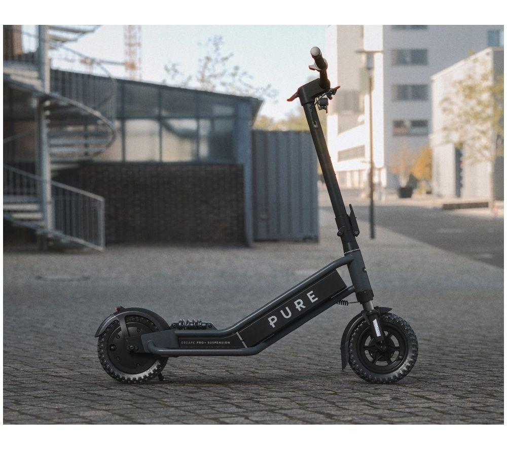 PURE ELECTRIC Pure Escape Pro+ Suspension Electric Scooter - Metallic Grey image number 5 of 6