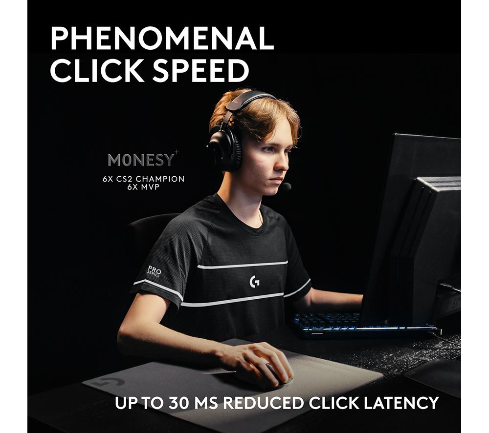 LOGITECH G Pro X2 Superstrike Wireless Optical Gaming Mouse - Lunar Eclipse image number 2 of 12
