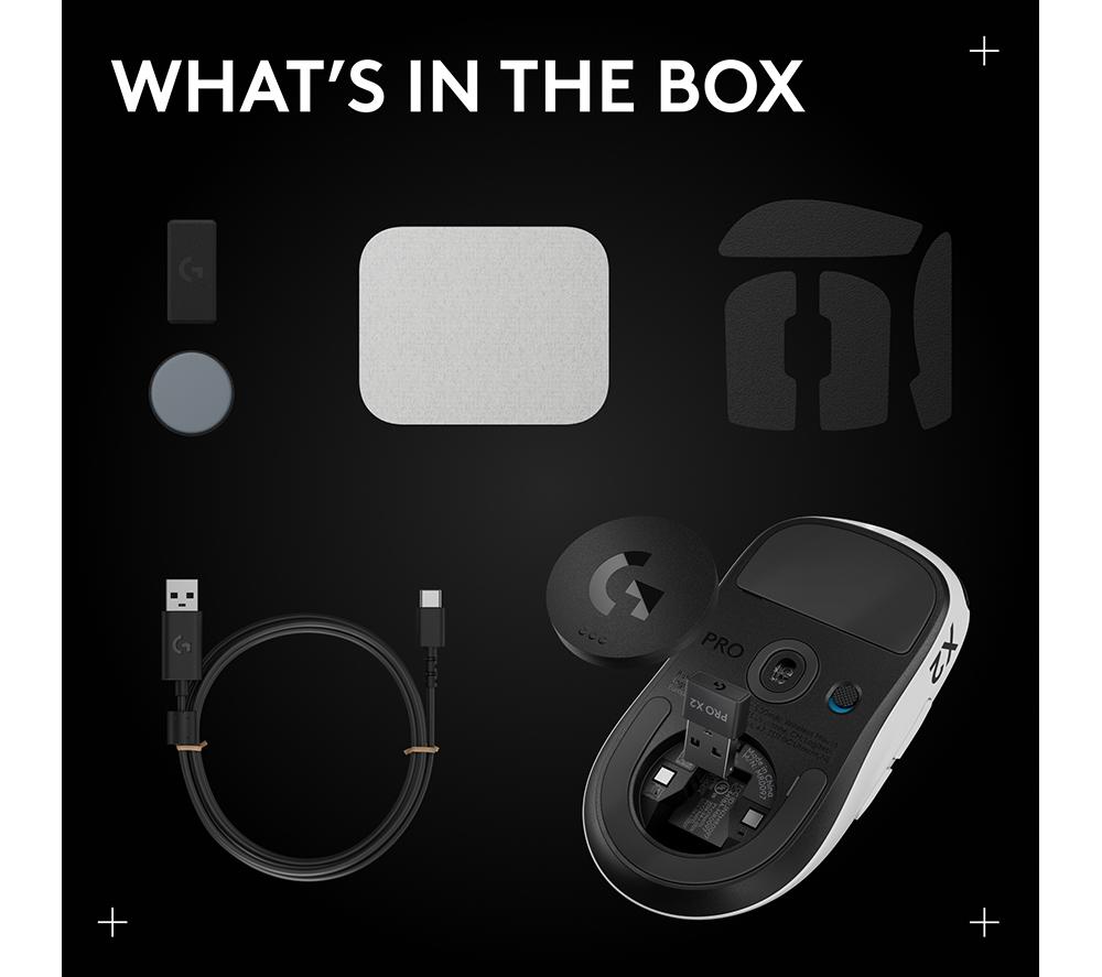 LOGITECH G Pro X2 Superstrike Wireless Optical Gaming Mouse - Lunar Eclipse image number 12 of 12
