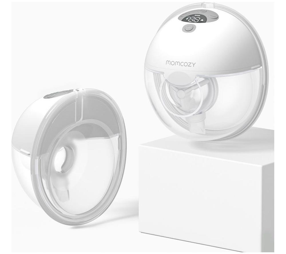 MOMCOZY M5 Smart Wearable Double Electric Breast Pump - Grey