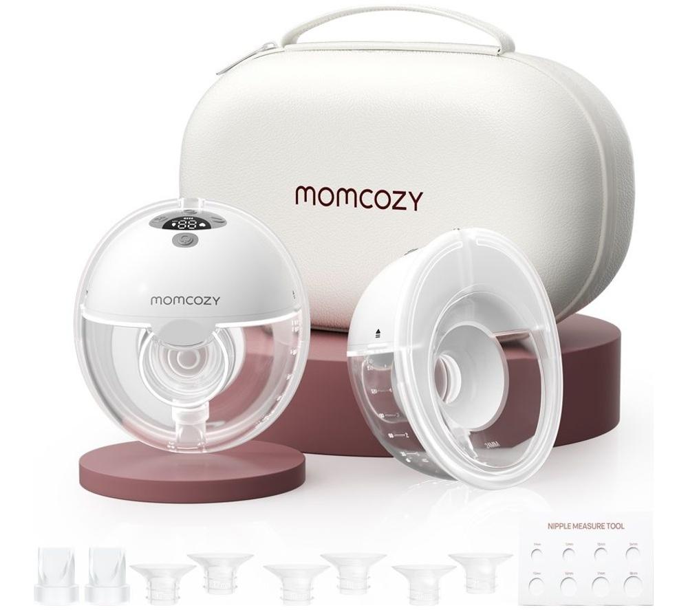 MOMCOZY M5 Smart Wearable Double Electric Breast Pump - Grey image number 7 of 7