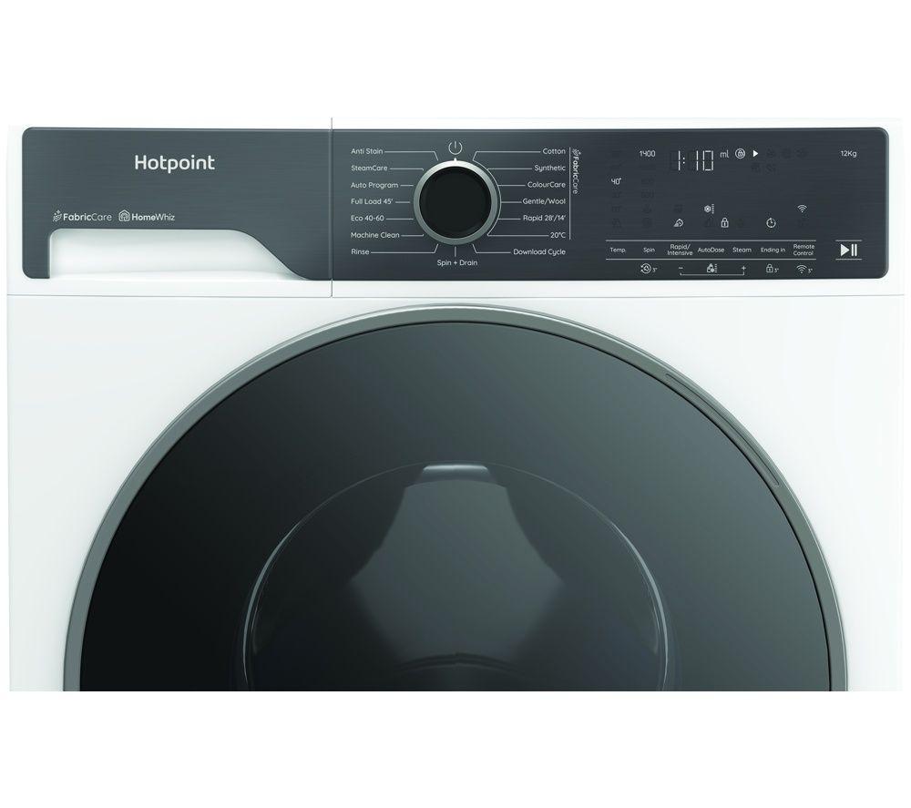 HOTPOINT Fabric Care HP124ACAREUK 12 kg 1400 Spin Washing Machine - White image number 3 of 13