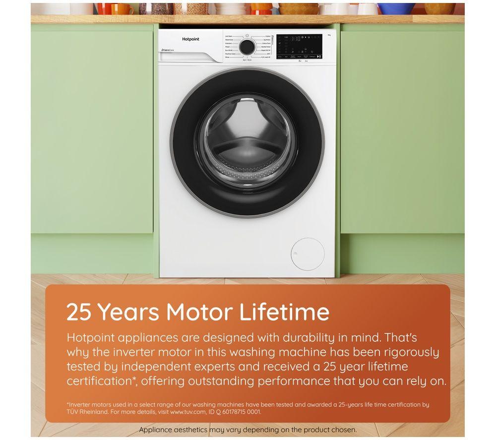 HOTPOINT Fabric Care HP124ACAREUK 12 kg 1400 Spin Washing Machine - White image number 11 of 13