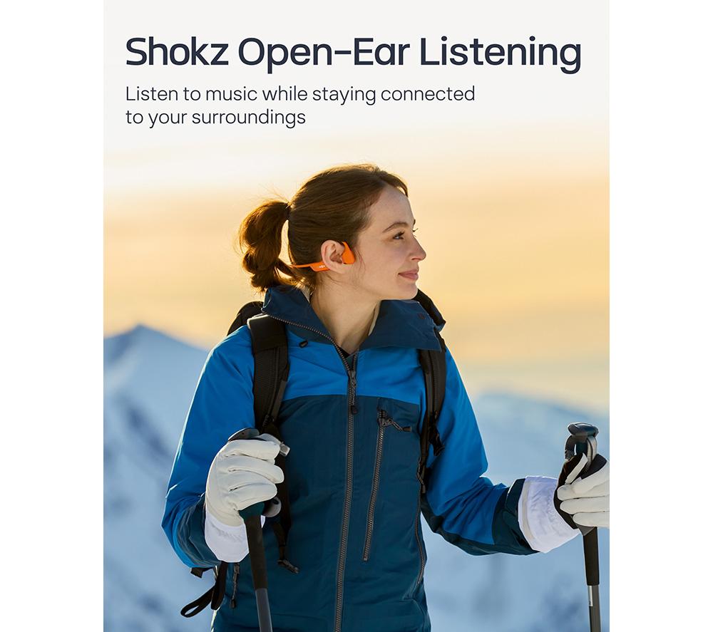 SHOKZ OpenRun Pro 2 Wireless Bluetooth Headphones - Orange image number 5 of 10