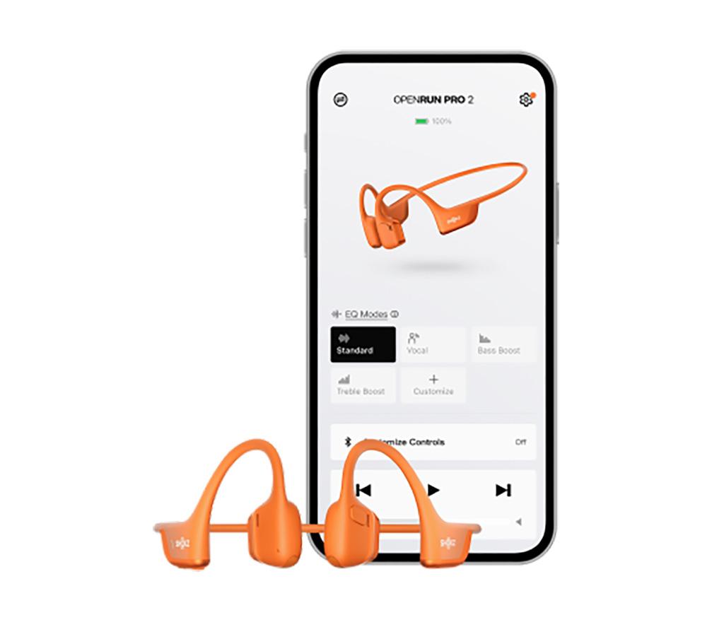 SHOKZ OpenRun Pro 2 Wireless Bluetooth Headphones - Orange image number 9 of 10
