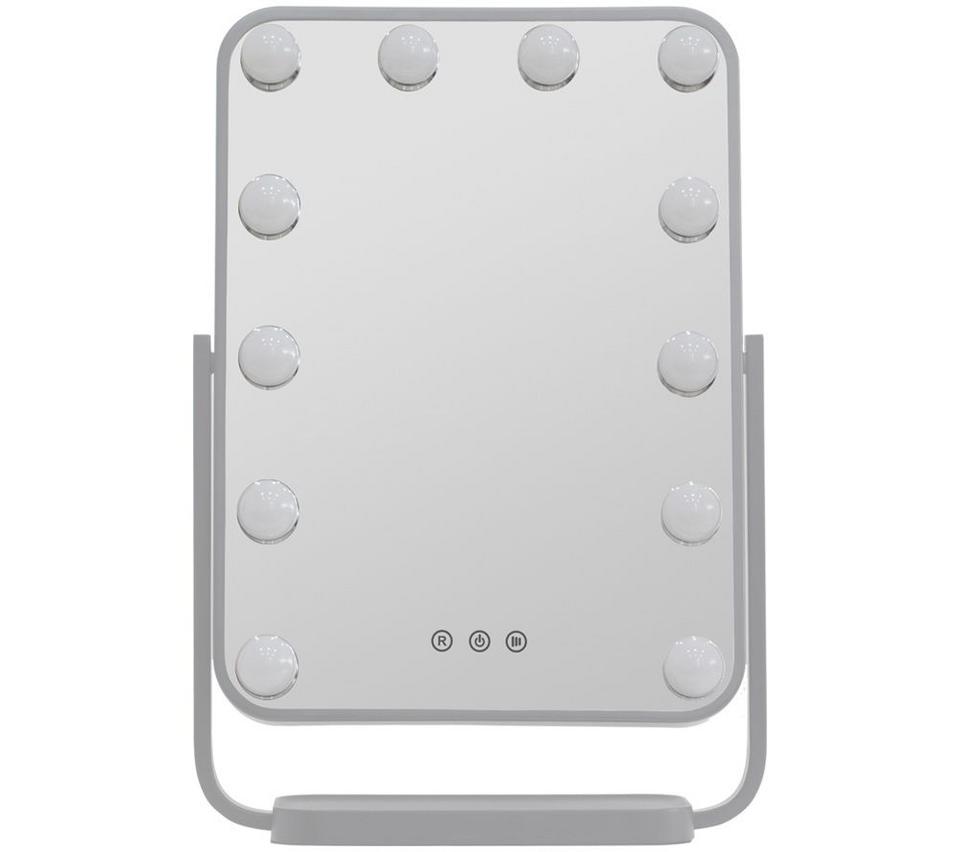 GOJI Tabletop Hollywood Mirror - White