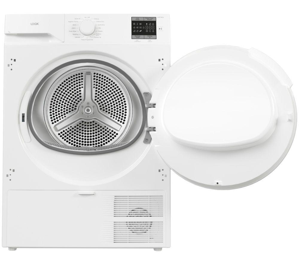 LOGIK LIHP7W26 Integrated 7 kg Heat Pump Tumble Dryer - White image number 5 of 5