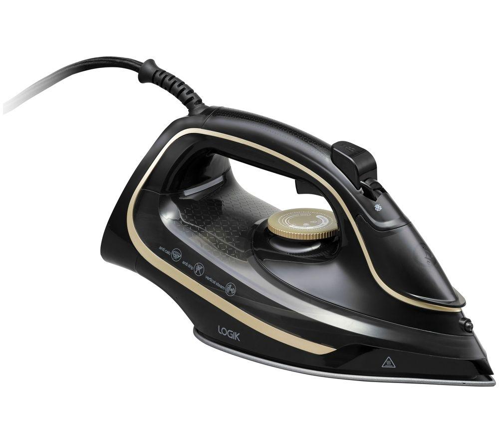 LOGIK L300IRB26 Steam Iron - Black & Gold image number 4 of 5