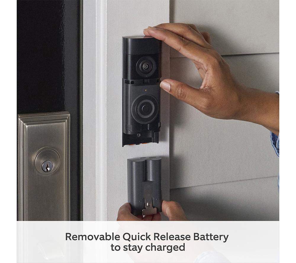 RING Battery Retinal 2K Video Doorbell Plus (Newest Gen) - Nickel Silver image number 6 of 6