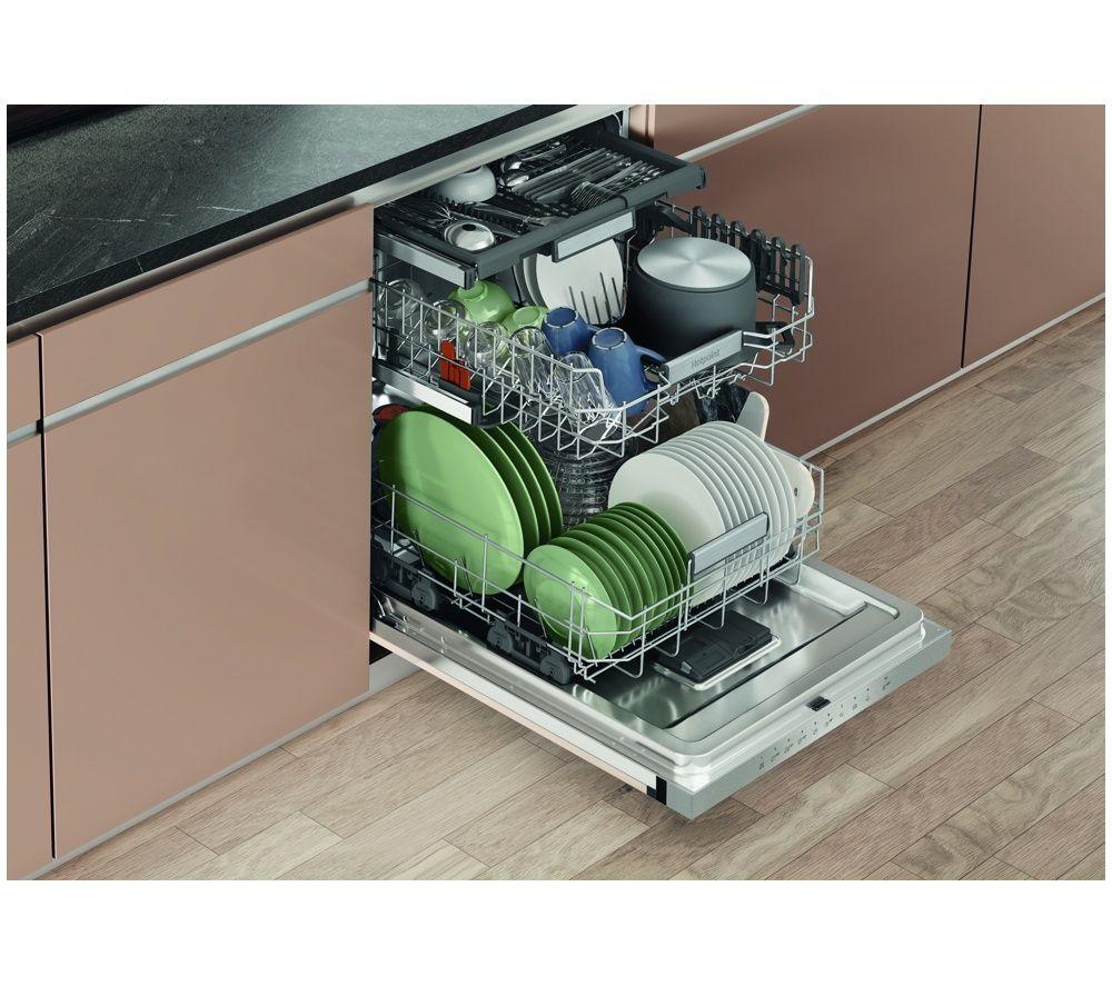 HOTPOINT Maxi Space H5PC15M6 UK Full-size Integrated Dishwasher image number 6 of 8