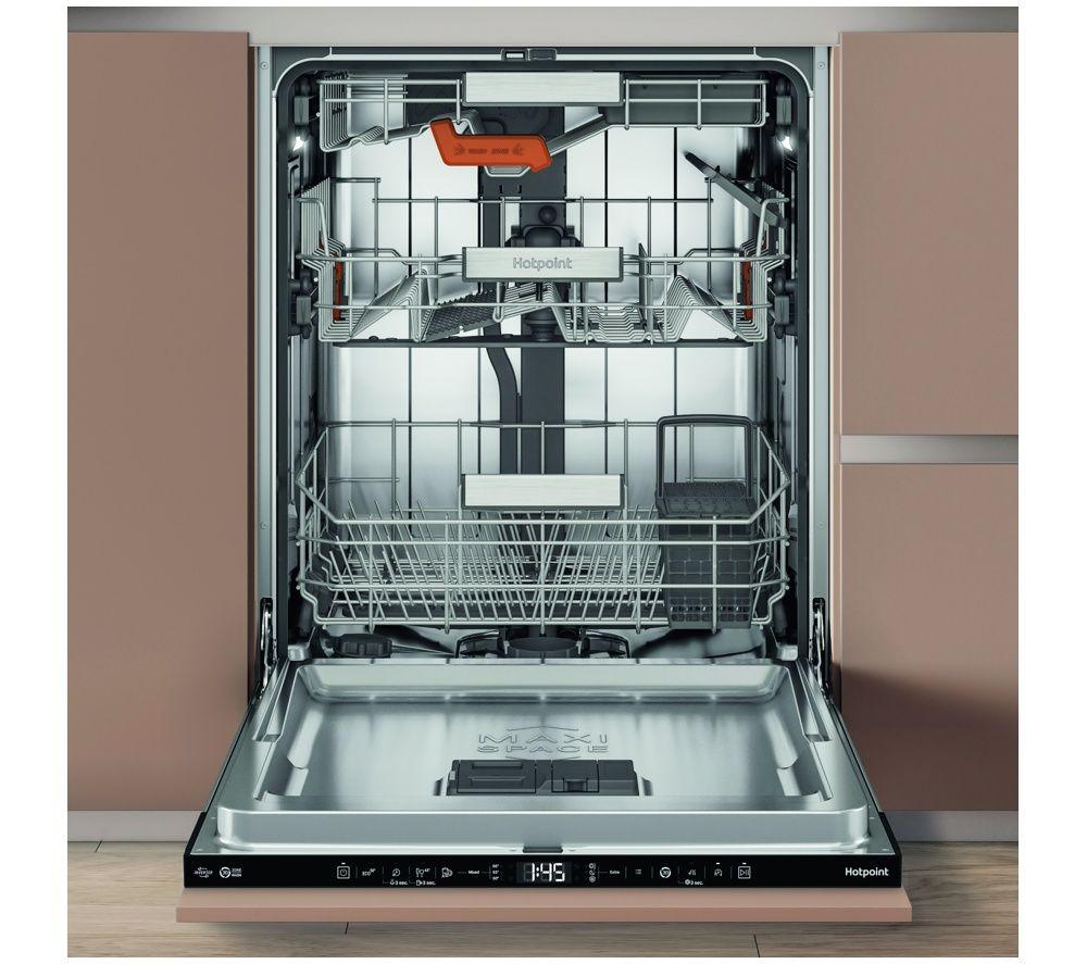 HOTPOINT Hydroforce H8IB15M4TS UK Full-size Fully Integrated Dishwasher image number 3 of 9