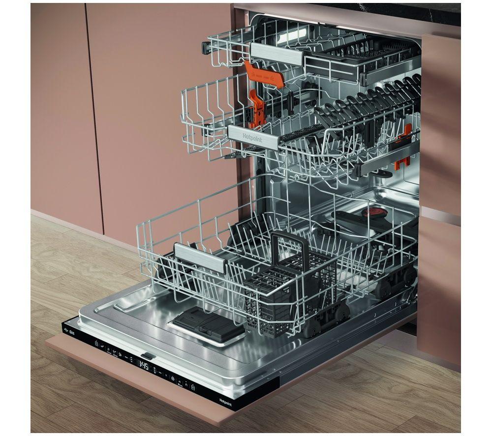 HOTPOINT Hydroforce H8IB15M4TS UK Full-size Fully Integrated Dishwasher image number 7 of 9