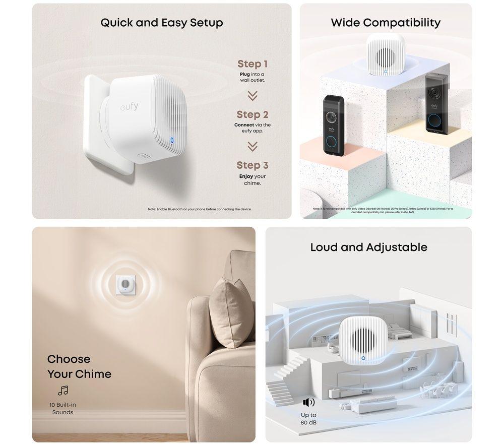 EUFY C31 2K Smart Video Doorbell with Chime image number 3 of 7
