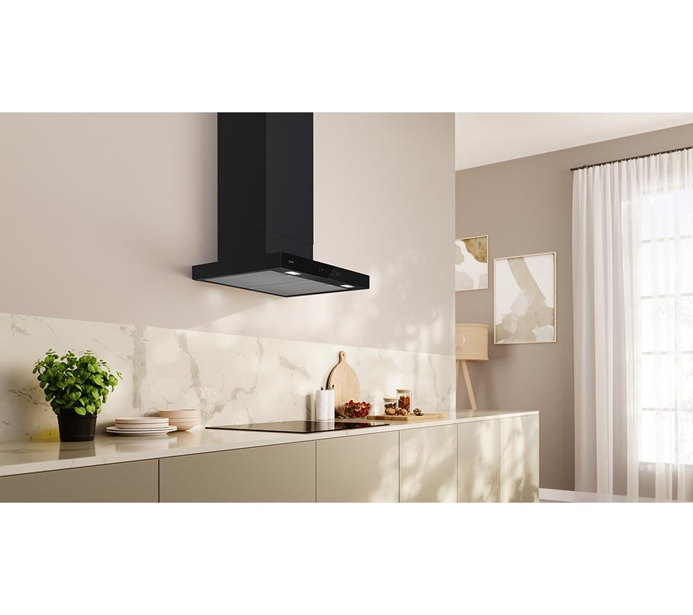 NEFF N70 D67BDN2S0B 60 cm Smart Chimney Cooker Hood - Matte Black image number 2 of 15