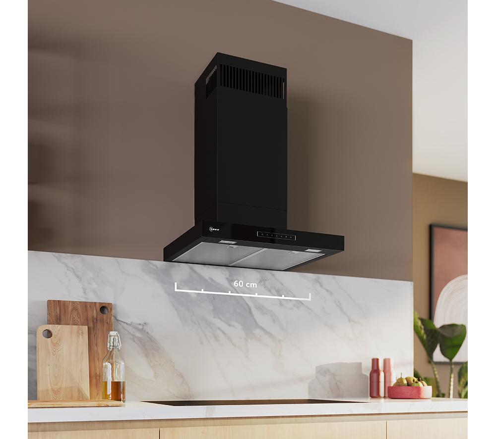 NEFF N70 D67BDN2S0B 60 cm Smart Chimney Cooker Hood - Matte Black image number 7 of 15