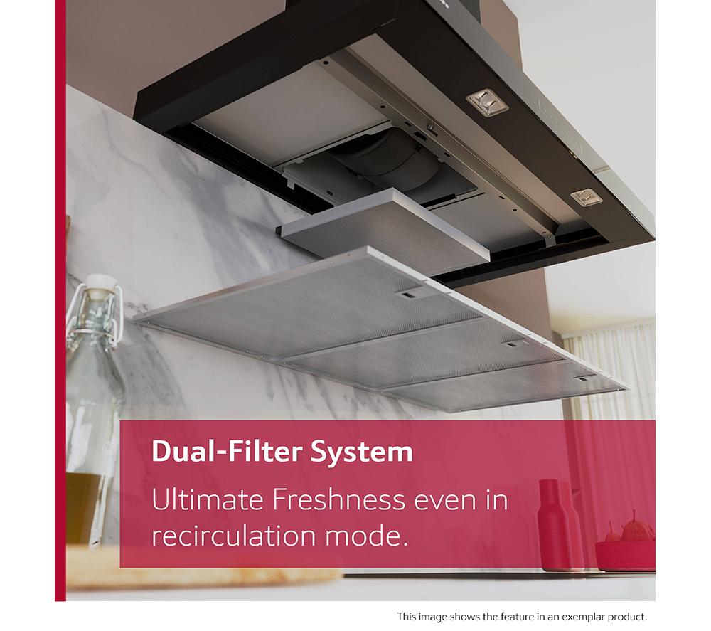 NEFF N70 D67BDN2S0B 60 cm Smart Chimney Cooker Hood - Matte Black image number 10 of 15