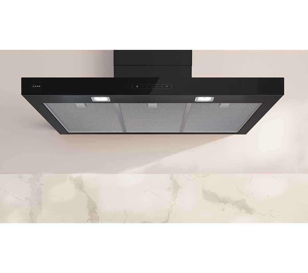 NEFF N70 D97BDN2S0B 90 cm Smart Wall-mounted Cooker Hood - Matt Black image number 3 of 20