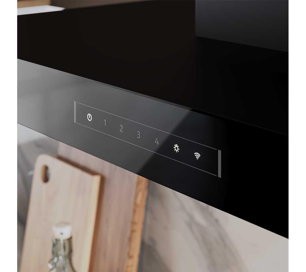 NEFF N70 D97BDN2S0B 90 cm Smart Wall-mounted Cooker Hood - Matt Black image number 8 of 20