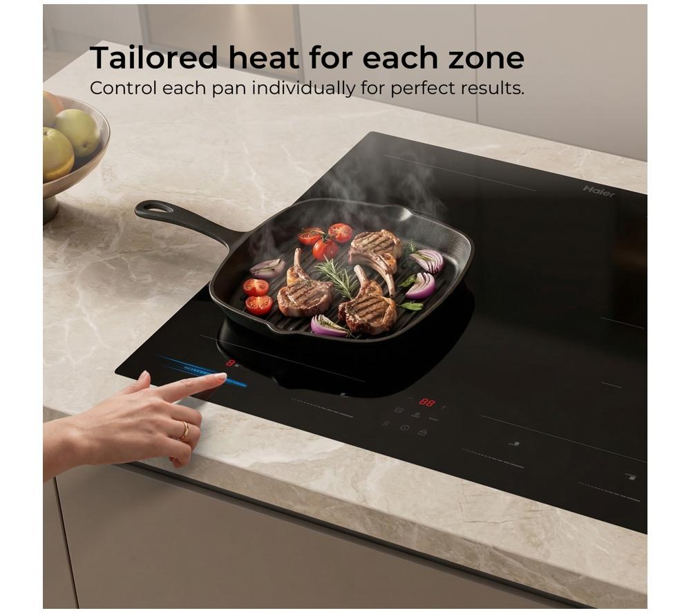 HAIER ID Series 2 Twin Bridge HAIDFS64MCAR 60 cm Electric Induction Hob - Black image number 4 of 9