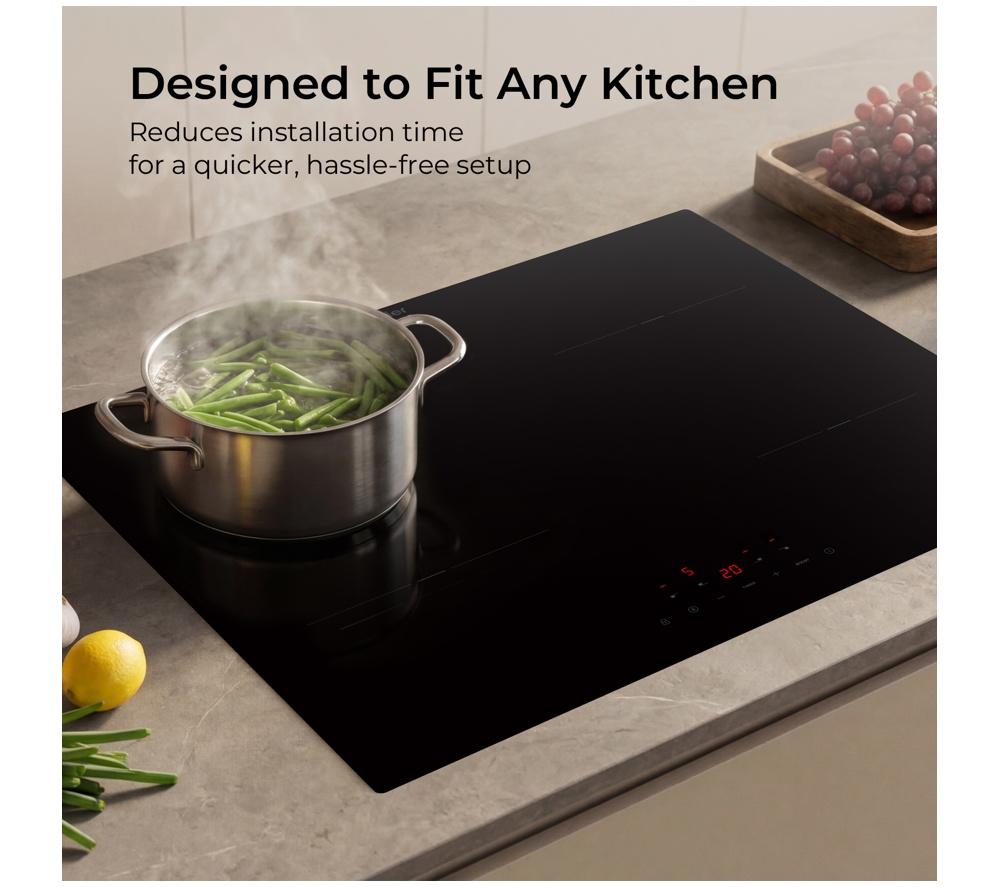 HAIER ID Series 2 Twin Bridge HAIDFS64MCAR 60 cm Electric Induction Hob - Black image number 6 of 9