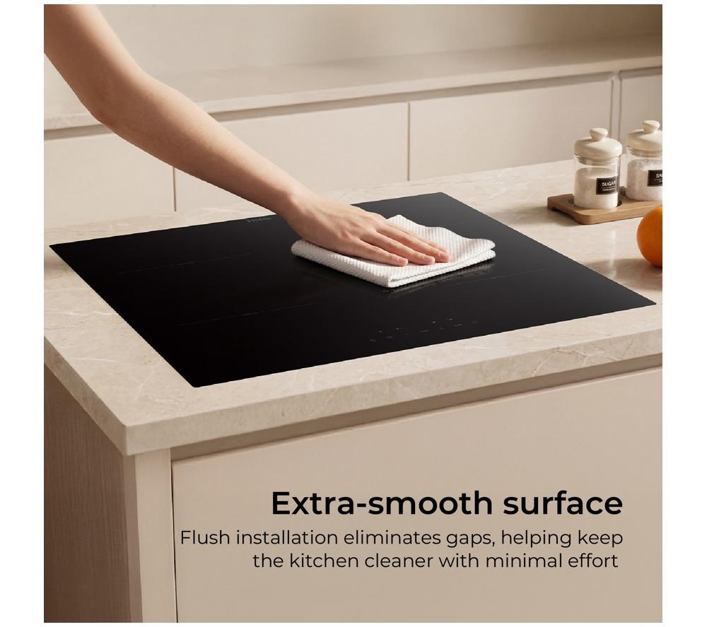 HAIER ID Series 2 Twin Bridge HAIDFS64MCAR 60 cm Electric Induction Hob - Black image number 7 of 9