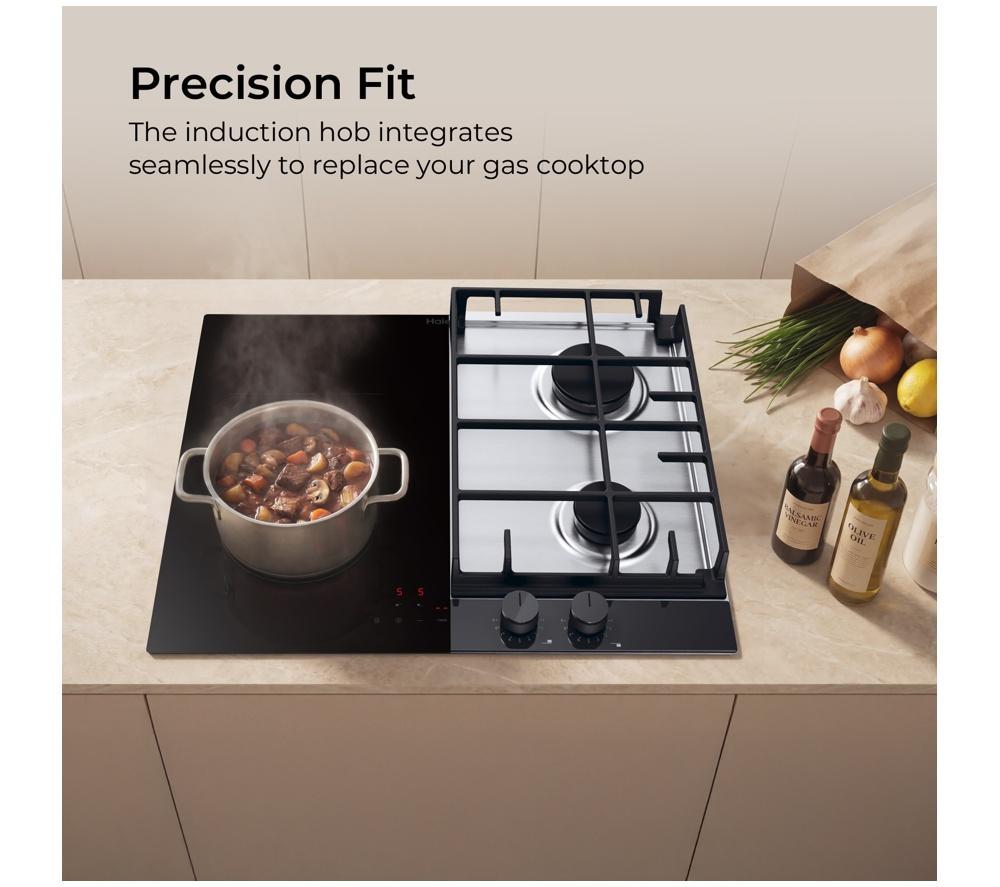 HAIER ID Series 2 Twin Bridge HAIDFS64MCAR 60 cm Electric Induction Hob - Black image number 8 of 9