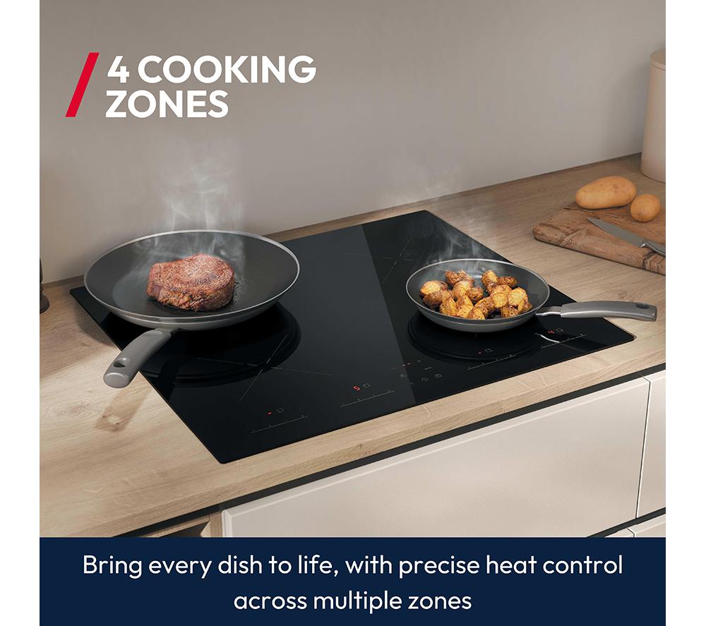 HOOVER HI642CCAR 59 cm Plug-in Electric Induction Hob - Black image number 4 of 9