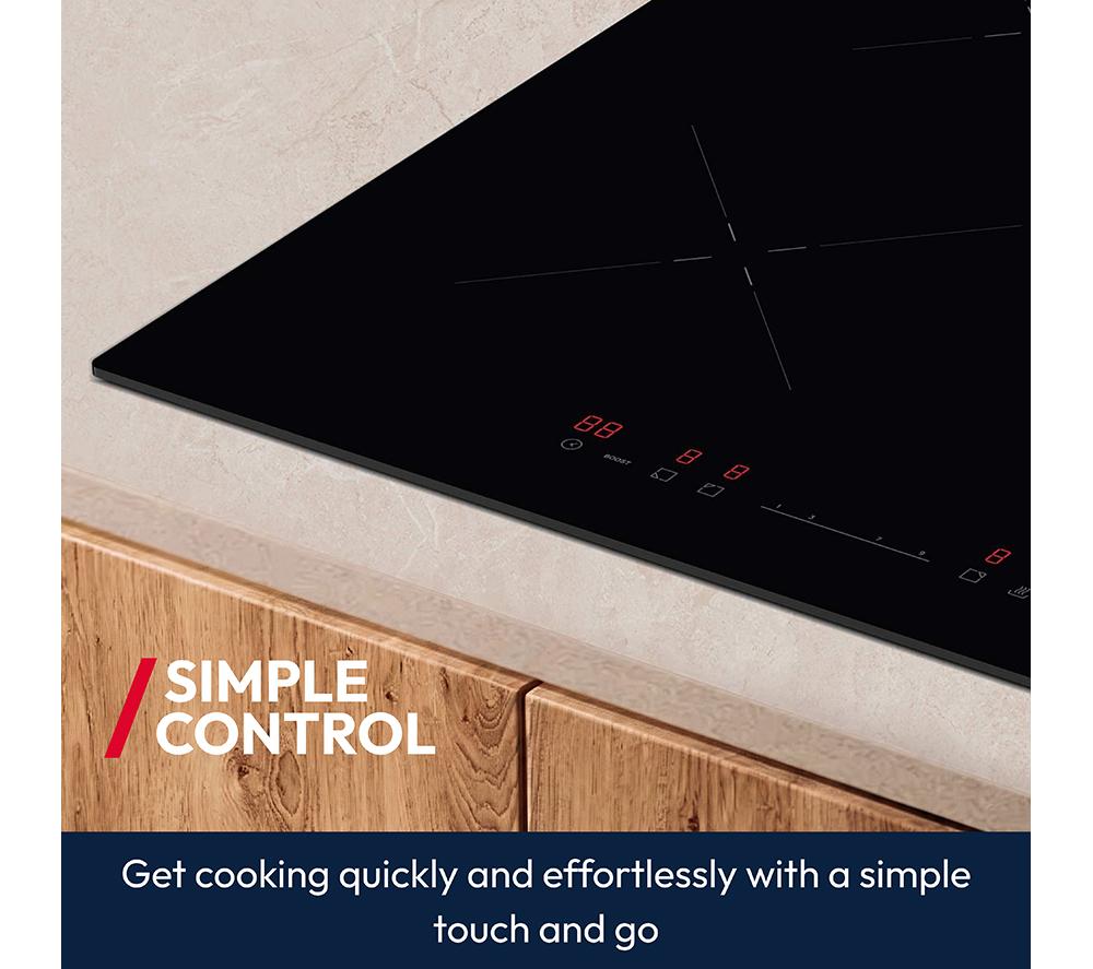 HOOVER HI642CCAR 59 cm Plug-in Electric Induction Hob - Black image number 6 of 9