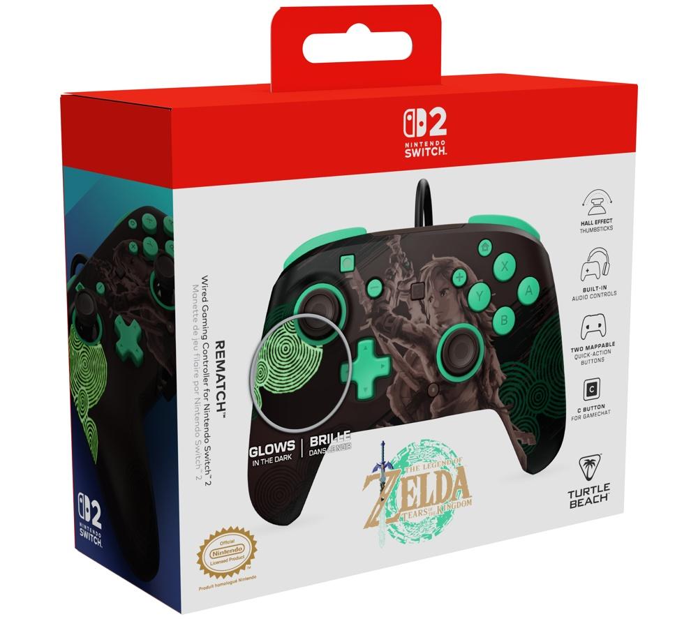 TURTLE BEACH Rematch Controller for Nintendo Switch 2 - The Legend of Zelda image number 2 of 14