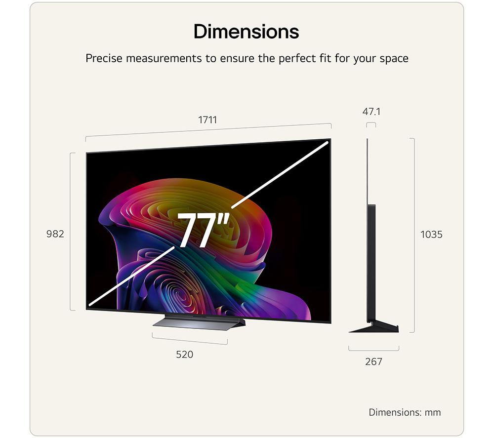 LG C6 77" OLED AI 4K HDR Smart TV 2026 - OLED77C66LB image number 3 of 15