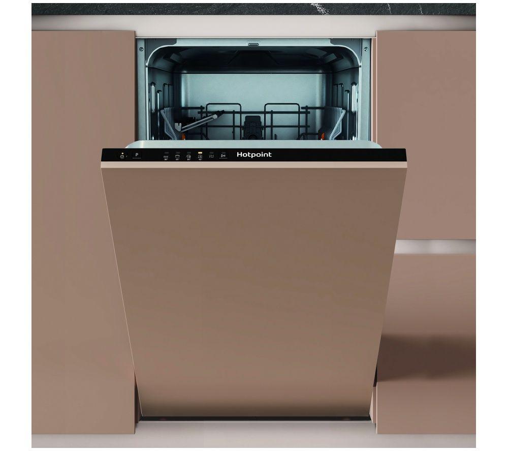 HOTPOINT HP2ID10CS80UK Integrated Slimline Dishwasher - Black