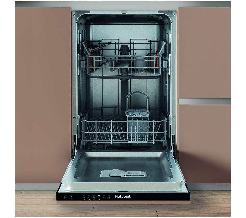 HOTPOINT HP2ID10CS80UK Integrated Slimline Dishwasher - Black image number 2 of 9