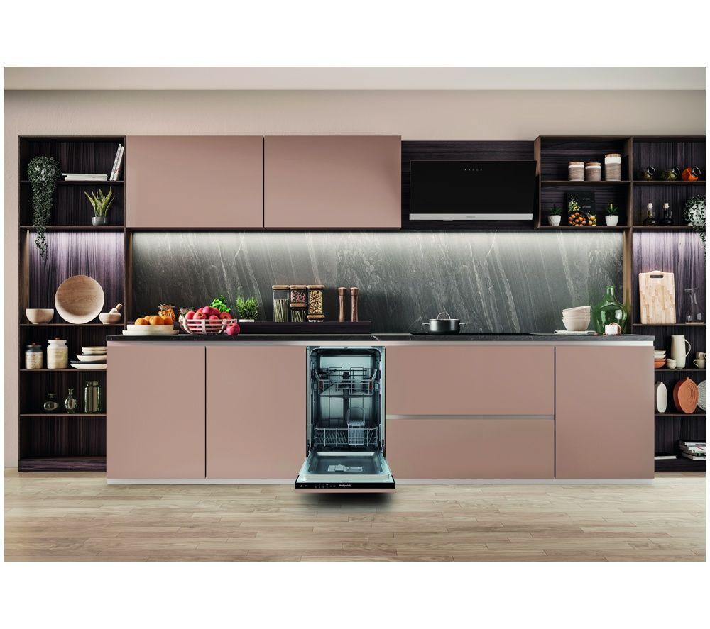 HOTPOINT HP2ID10CS80UK Integrated Slimline Dishwasher - Black image number 4 of 9