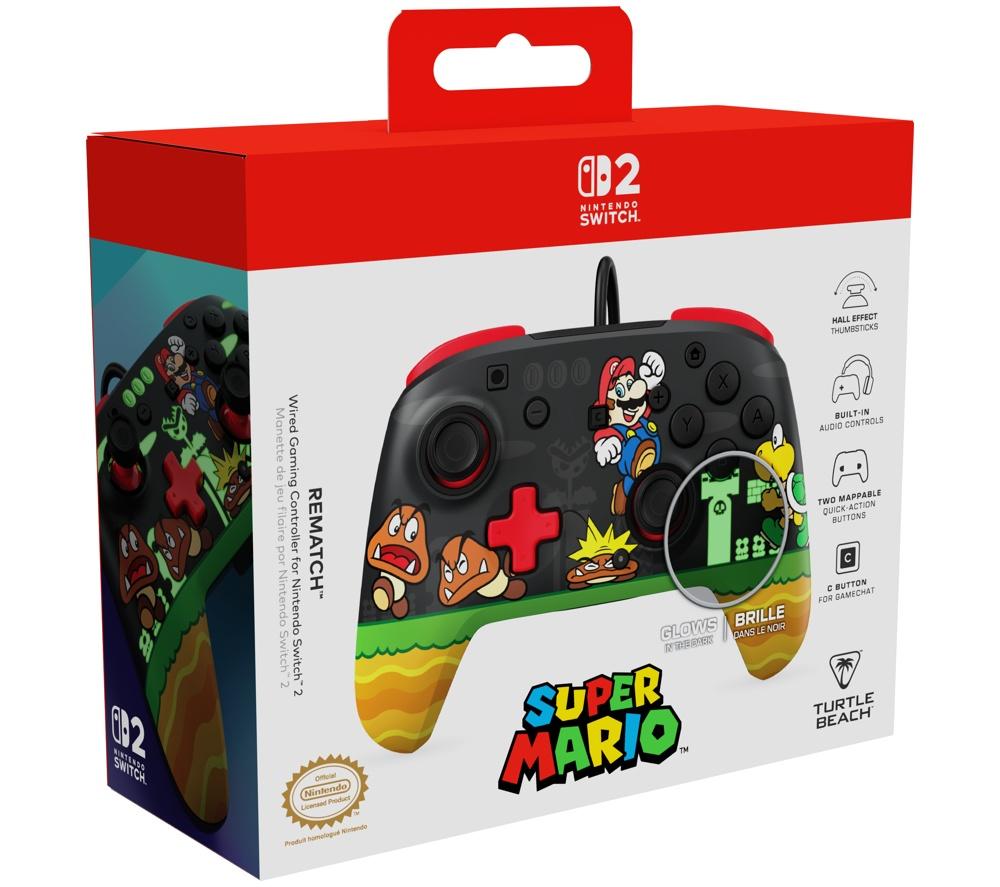 TURTLE BEACH Rematch Wired Controller for Nintendo Switch 2 - Goomba Stomp image number 2 of 14