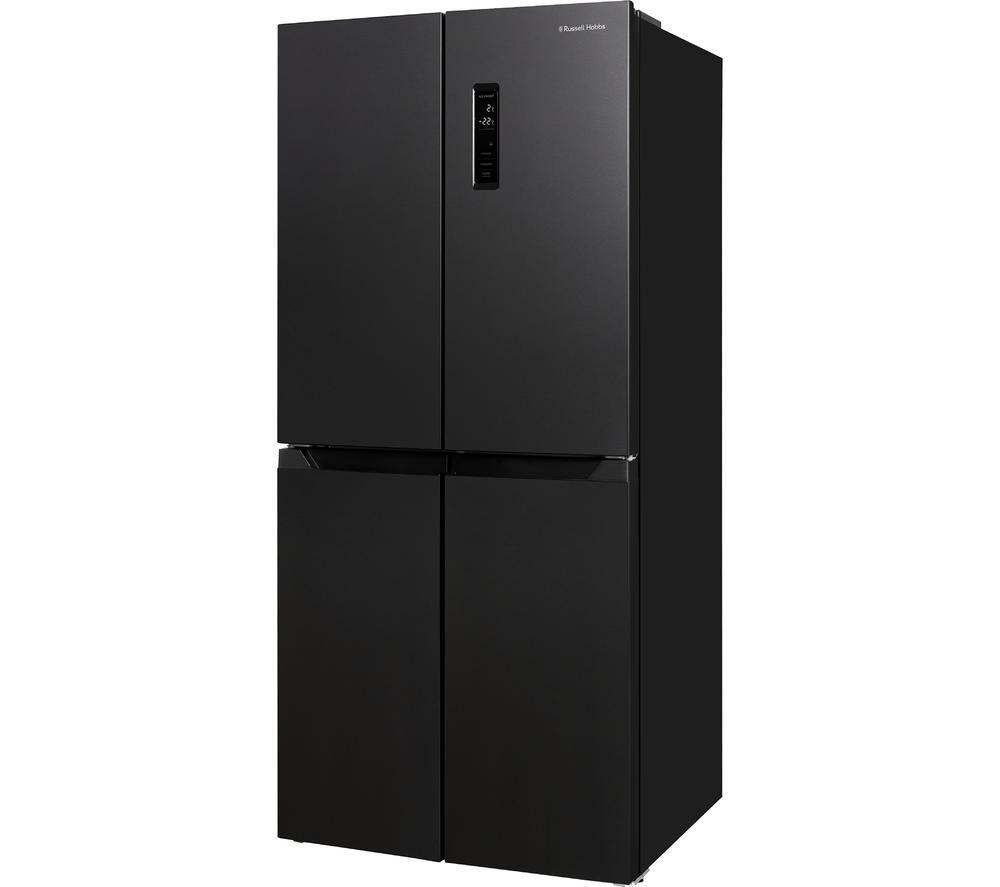 RUSSELL HOBBS RH180A4FF802E1BS American-Style Fridge Freezer - Black Steel image number 3 of 3