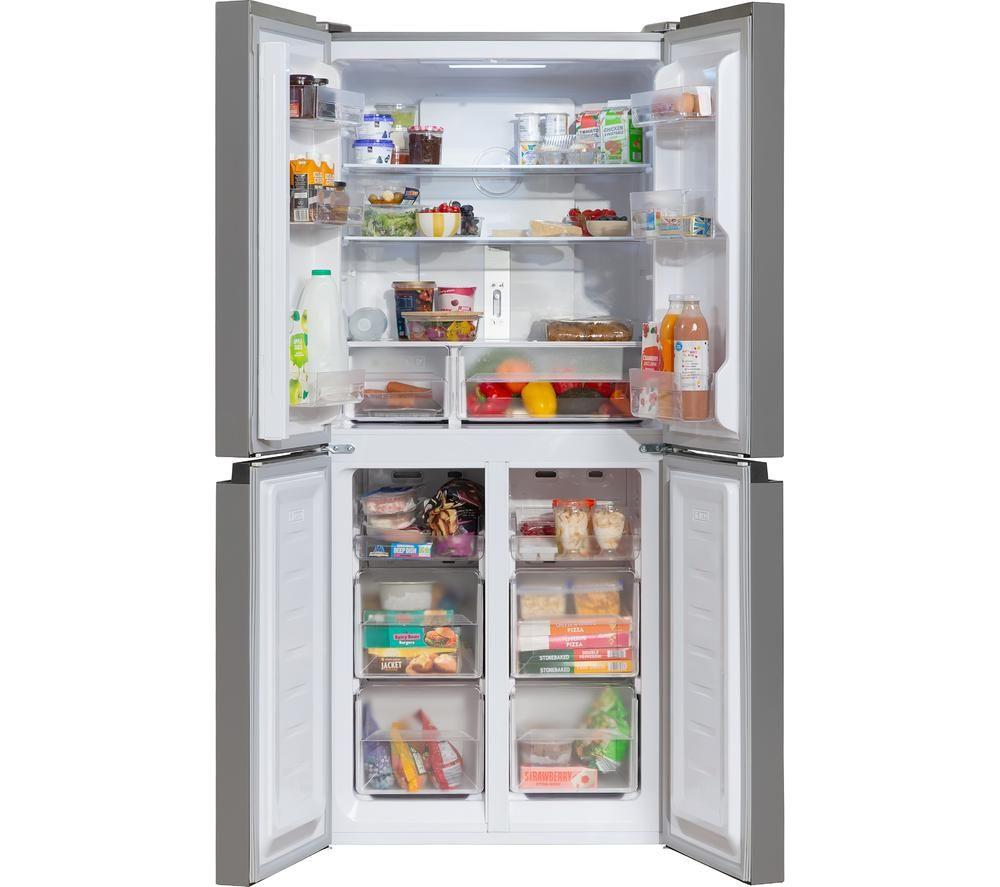 RUSSELL HOBBS RH180A4FF802E1SS American-Style Fridge Freezer - Silver image number 4 of 4
