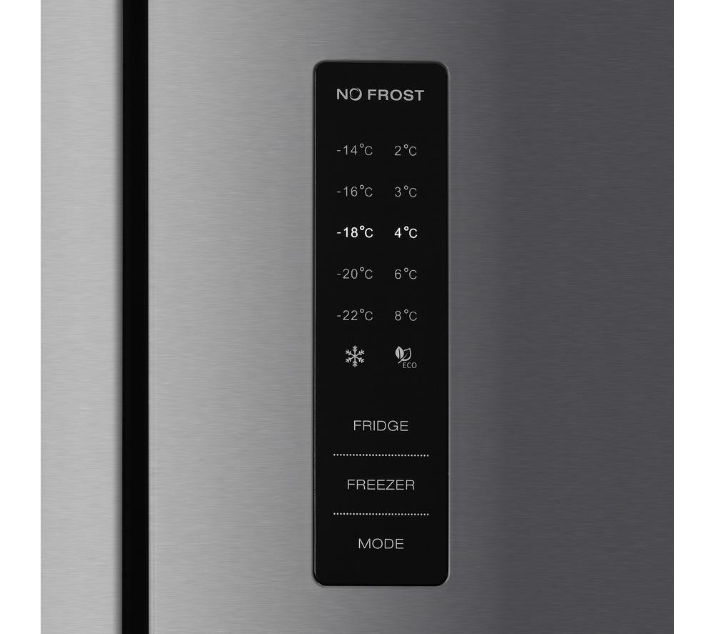 RUSSELL HOBBS RH186FDFF602E1SS American-Style Fridge Freezer - Stainless Steel image number 3 of 4