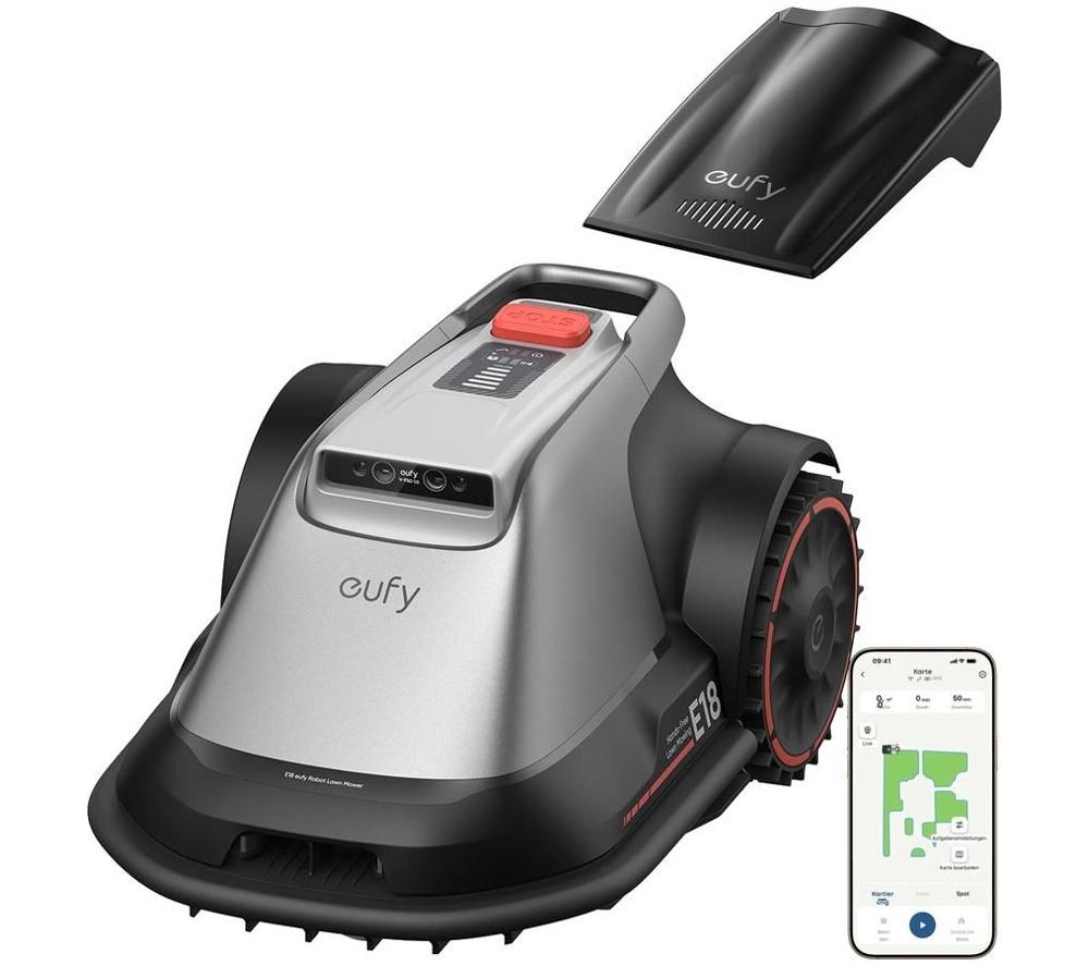 EUFY E18 Cordless Robot Lawn Mower - Grey, Silver/Grey