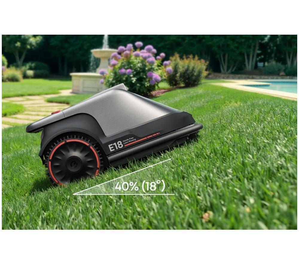 EUFY E18 Cordless Robot Lawn Mower - Grey image number 4 of 8