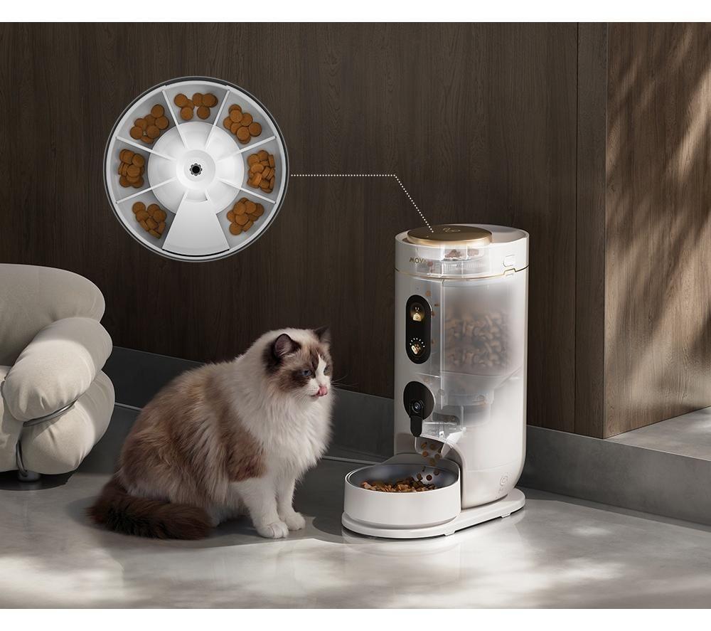 MOVA NutriPal 10 Ultra Automatic Pet Food Feeder - 4 Litre, White image number 7 of 11