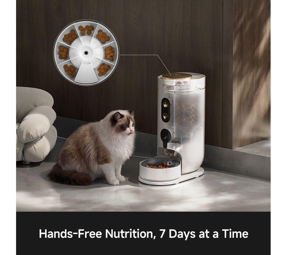 MOVA NutriPal 10 Ultra Automatic Pet Food Feeder - 4 Litre, White image number 8 of 11
