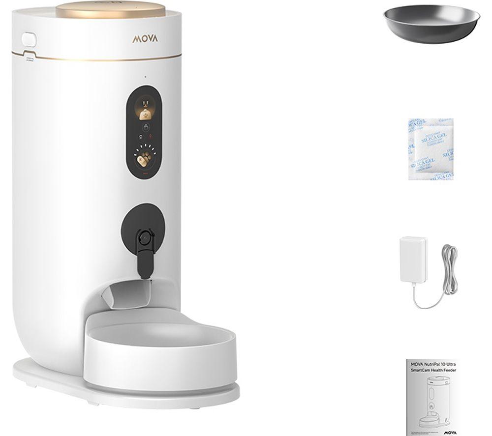MOVA NutriPal 10 Ultra Automatic Pet Food Feeder - 4 Litre, White image number 11 of 11