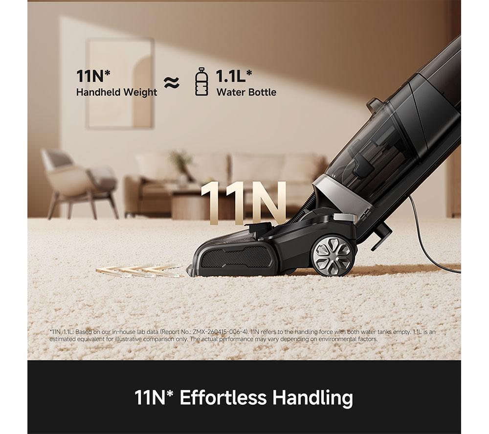 MOVA X2 Pro Upright Carpet Cleaner - Black image number 7 of 9