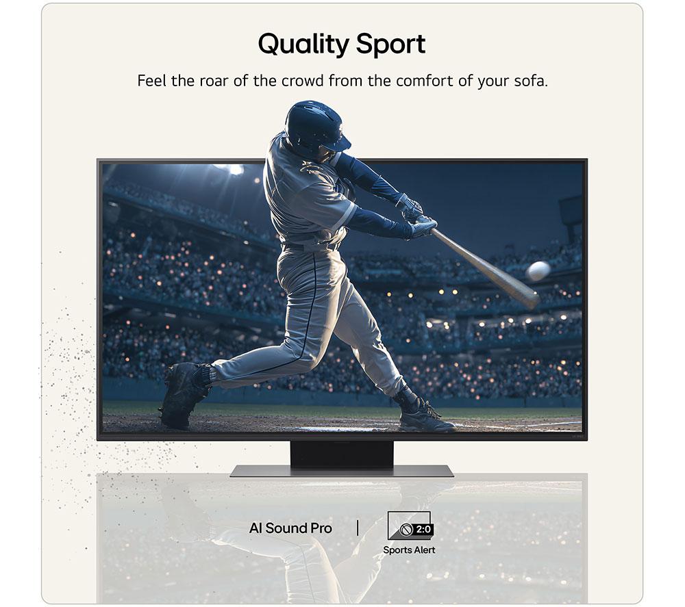 LG QNED86 43" QNED AI Mini LED 4K HDR Smart TV 2026 - 43QNED86B6B image number 11 of 13