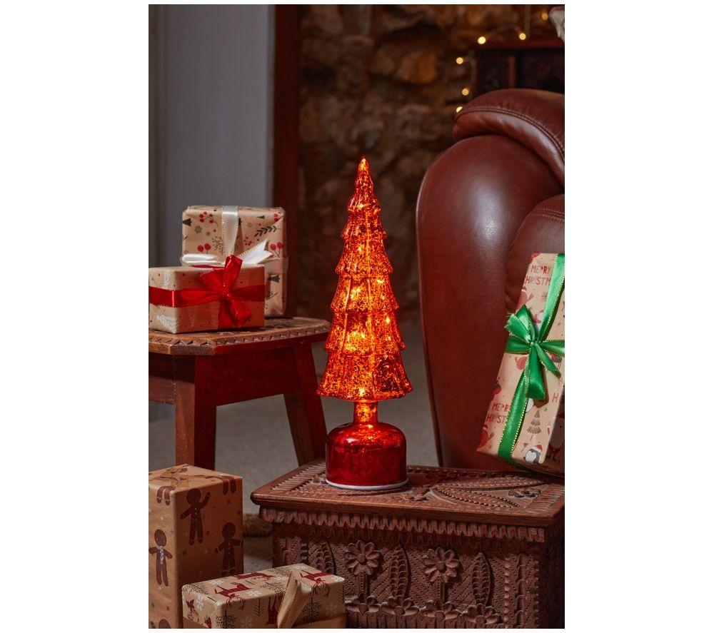 SMART GARDEN Three Kings InLit Spinning WonderTree Christmas Light - 34 cm, Ruby image number 2 of 3