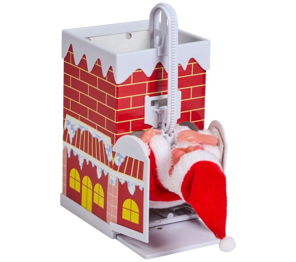 SMART GARDEN Three Kings Chimney Santa Christmas Decoration - 30 cm, Red image number 2 of 2