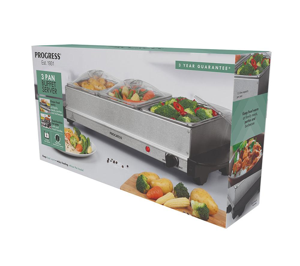 PROGRESS EK3664PH Electric Buffet Server - Silver image number 4 of 9