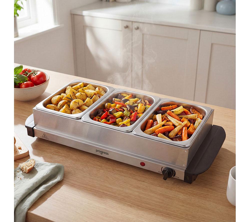 PROGRESS EK3664PH Electric Buffet Server - Silver image number 8 of 9